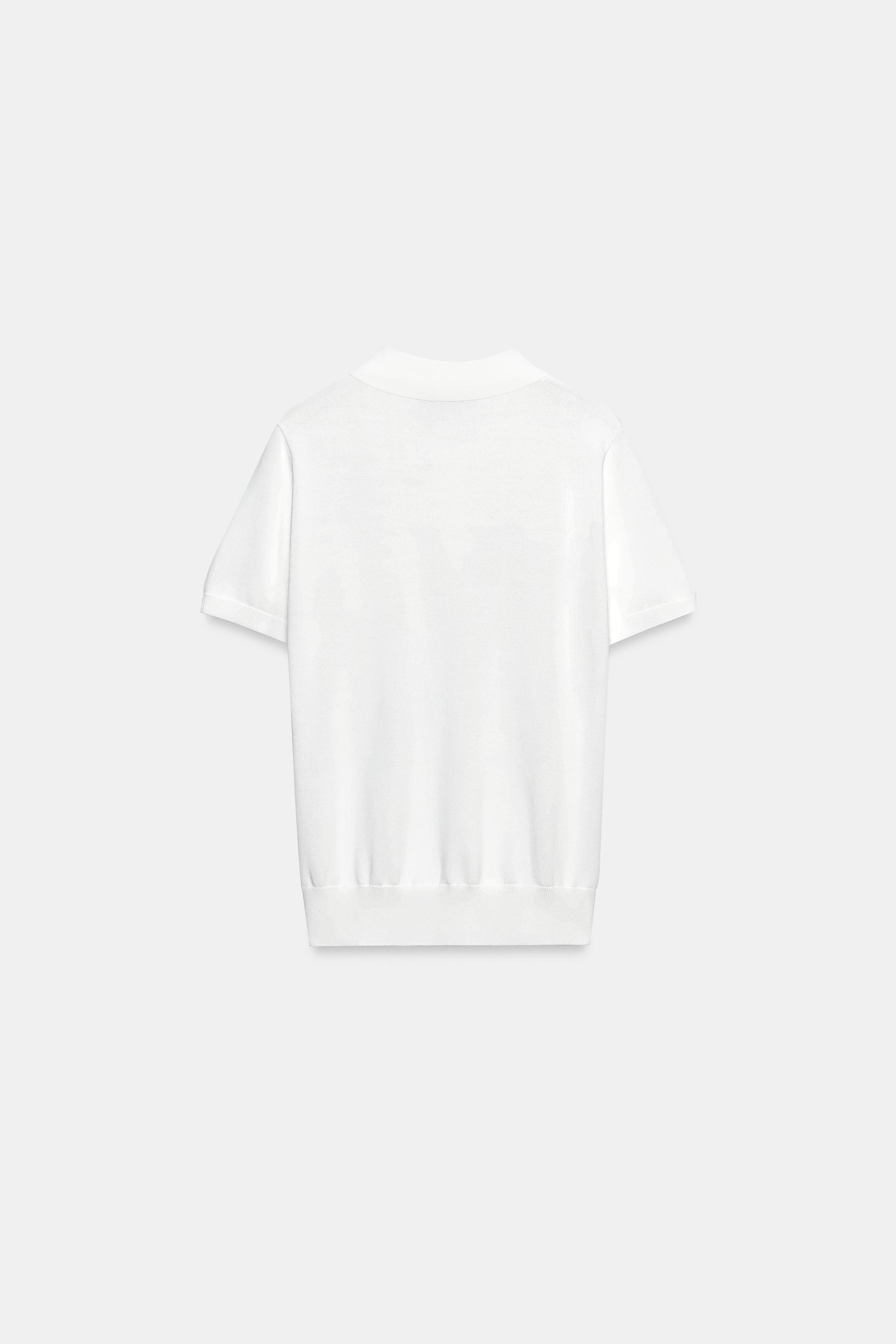 POLO EN MAILLE À MANCHES COURTES